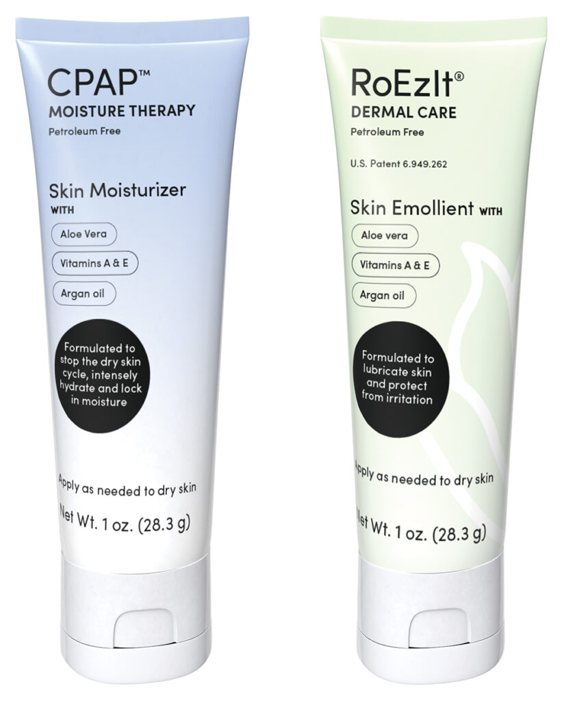 Squeeze tubes of dermal care moisturizer